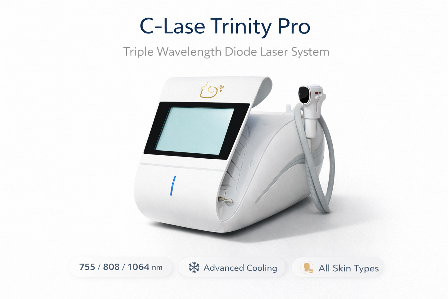 C-Lase Trinity Pro - Triple-wavelength laser system for hair reduction - Laser