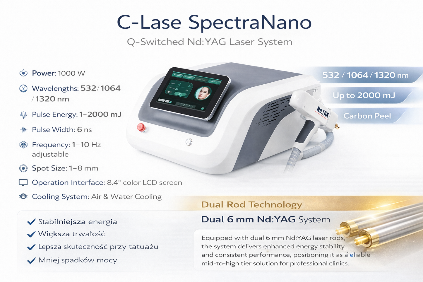 C-Lase SpectraNano NDYag Q-Switch laser