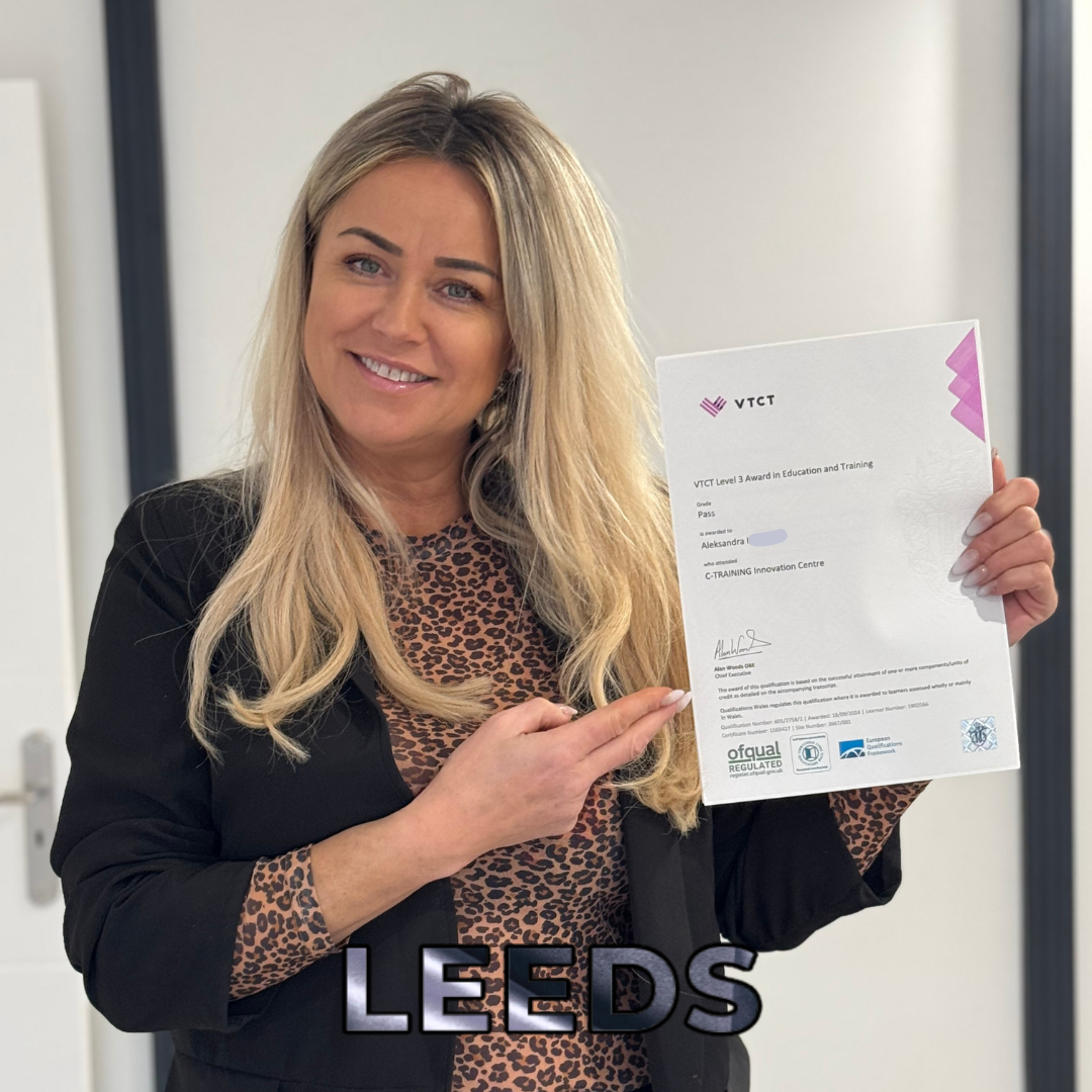 VTCT Level 3 Award in Education and Training - Leeds